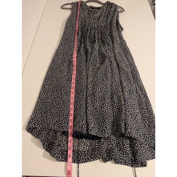 Graumann Dress Polka Dot Flowy Pinup Rockabilly Denmark Designer Blue Size S - Picture 10 of 10